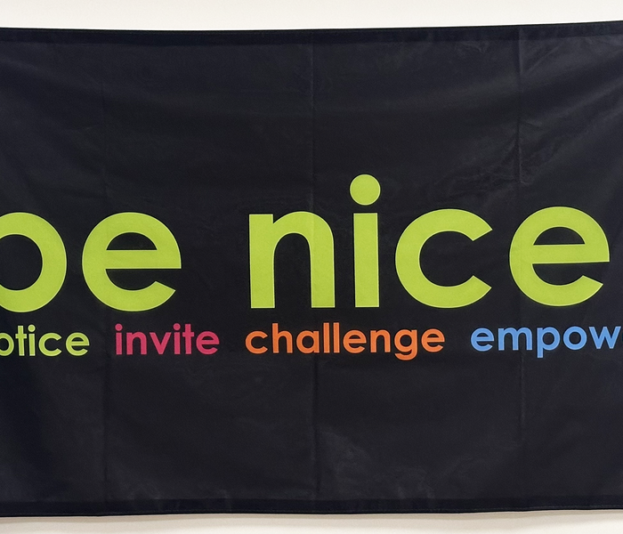 be nice. flag